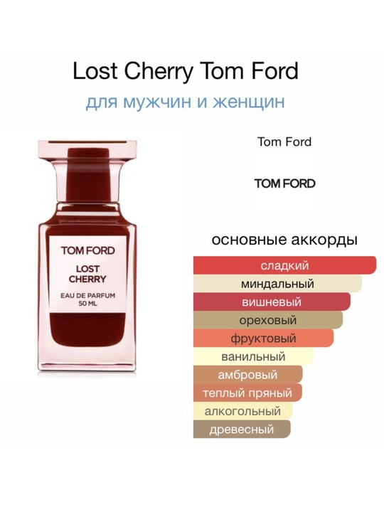 Lost Cherry, для мужчин и женщин, парфюмерная вода, Tom Ford Lost Cherry, 5 мл, 10 мл