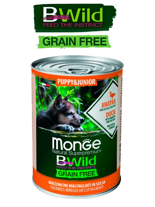 Bwild консервы для щенков с мясом утки 400 гр по 2 штуки
