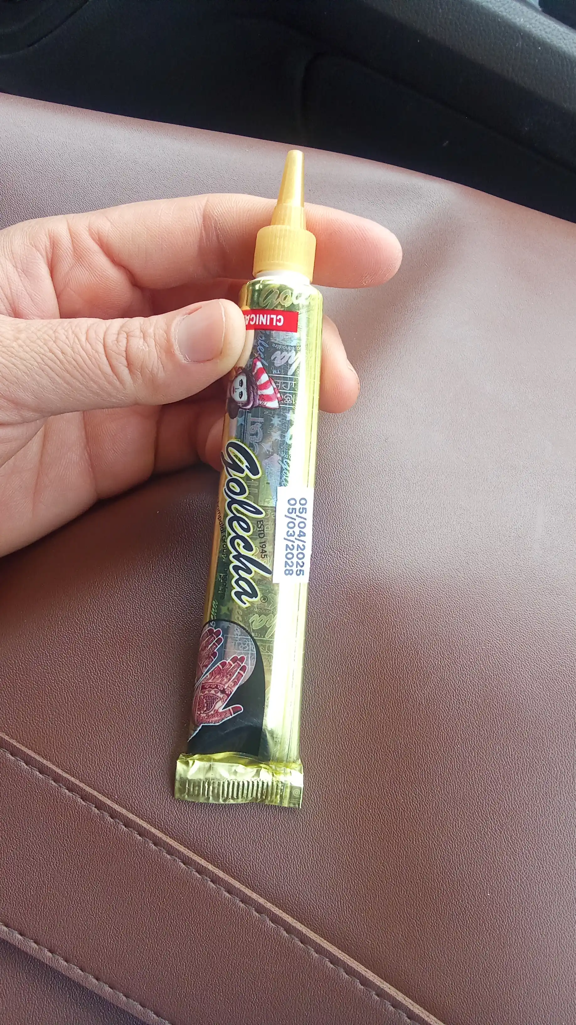 Xna, tabiiy xina qo‘l va kaftlarni bo‘yash uchun hna, Golecha, konussimon Golecha, 25 g