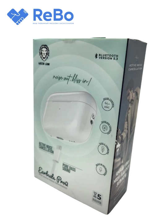 Simsiz quloqchinlar Green Lion Earbuds Pro 2  ANC  BT 5.3
