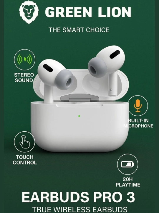 Беспроводные наушники Green Lion Earbuds Pro 3,  Bluetooth 5.3 - 