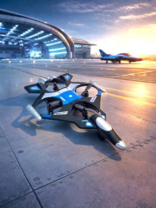 Radio boshqariladigan Fighter dron samolyot, 360° fokus, RGB chiroqli oyinchoq, bolalarga