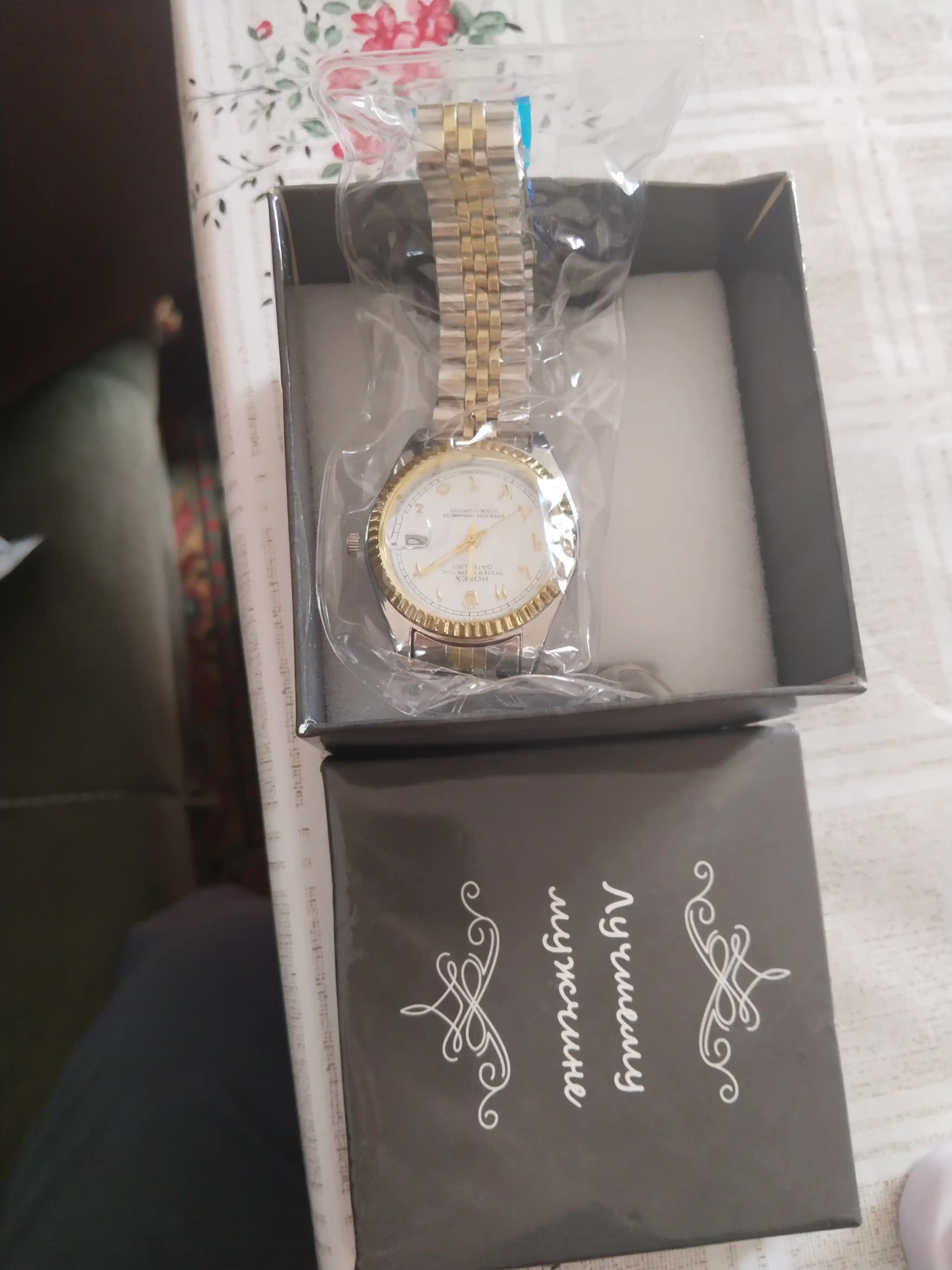 Ayollar uchun klassik Rolex soati - to‘liq sovg‘a to‘plami