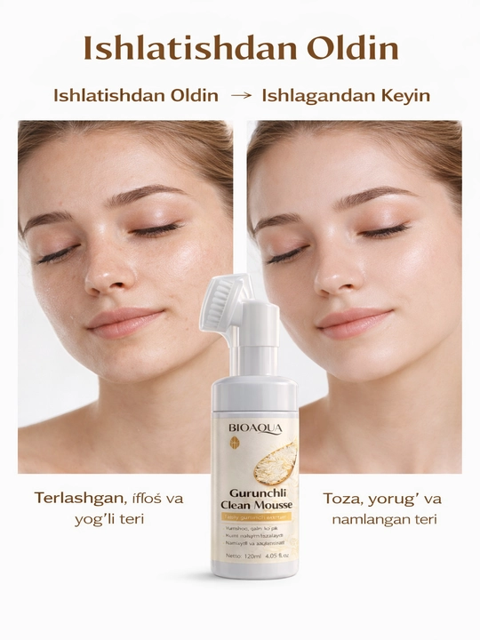 BIOAQUA yuz uchun ko`pik