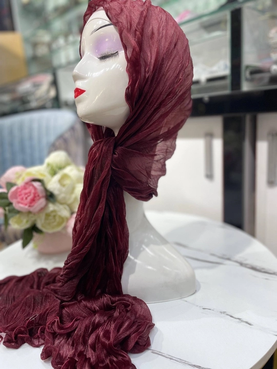 Organza ro‘mol, hijob, nafas oluvchi, zamonaviy sharf, barcha qiyofalar uchun ro‘mol, bayramona - 