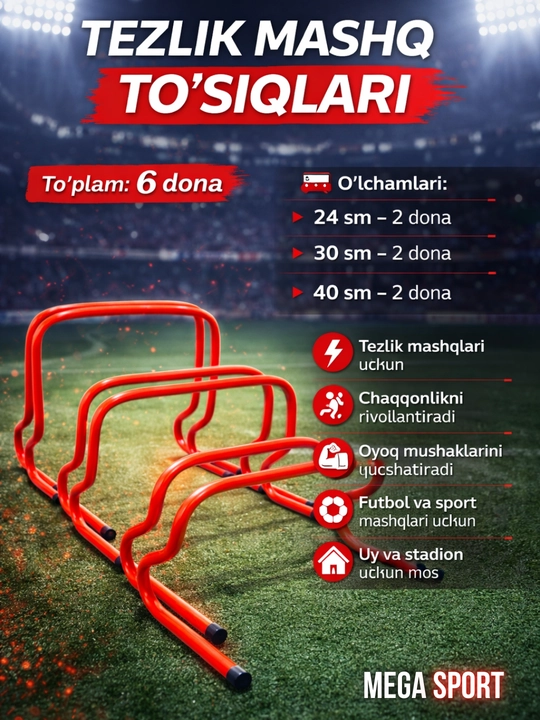 Futbol va yengil atletika mashg‘ulotlari uchun tezlik cheklovlari - 