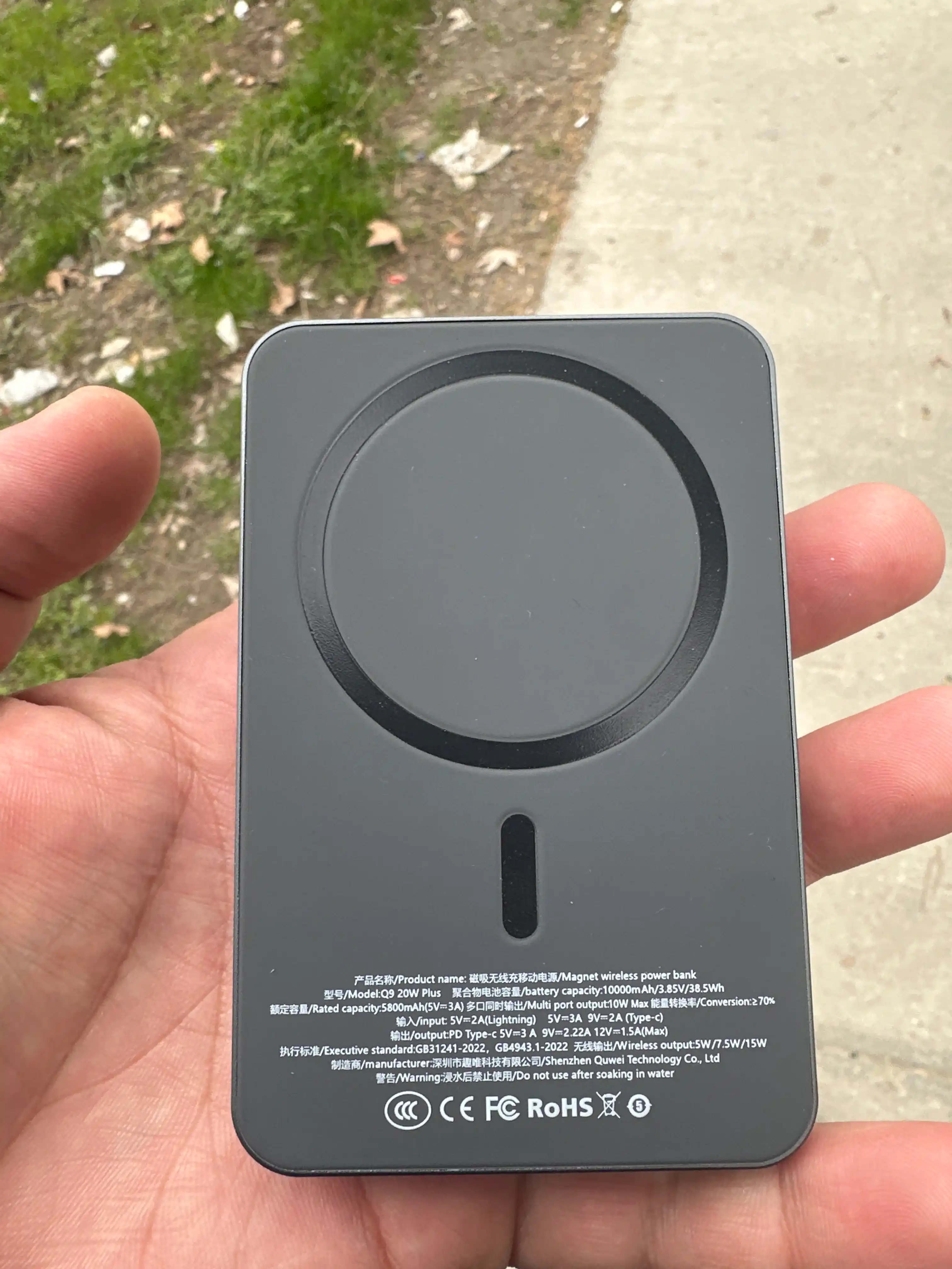 Внешний аккумулятор MagSafe, PowerBank 10.000 mAh, 20 Вт магнитный, с быстрой зарядкой