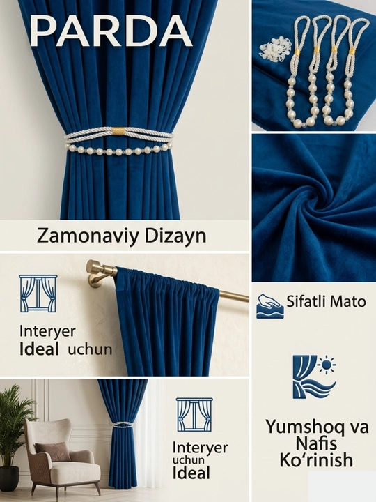 Parda, zamonaviy interyer pardasi