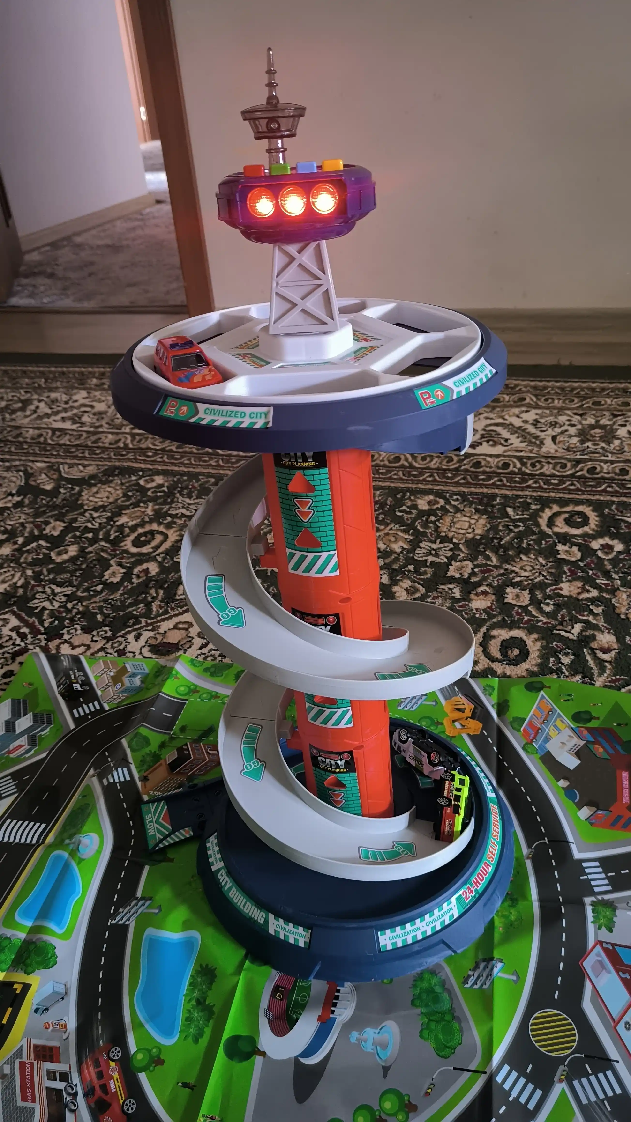 Детский игровой гараж, игрушка с машинками, игровой гараж для машинок