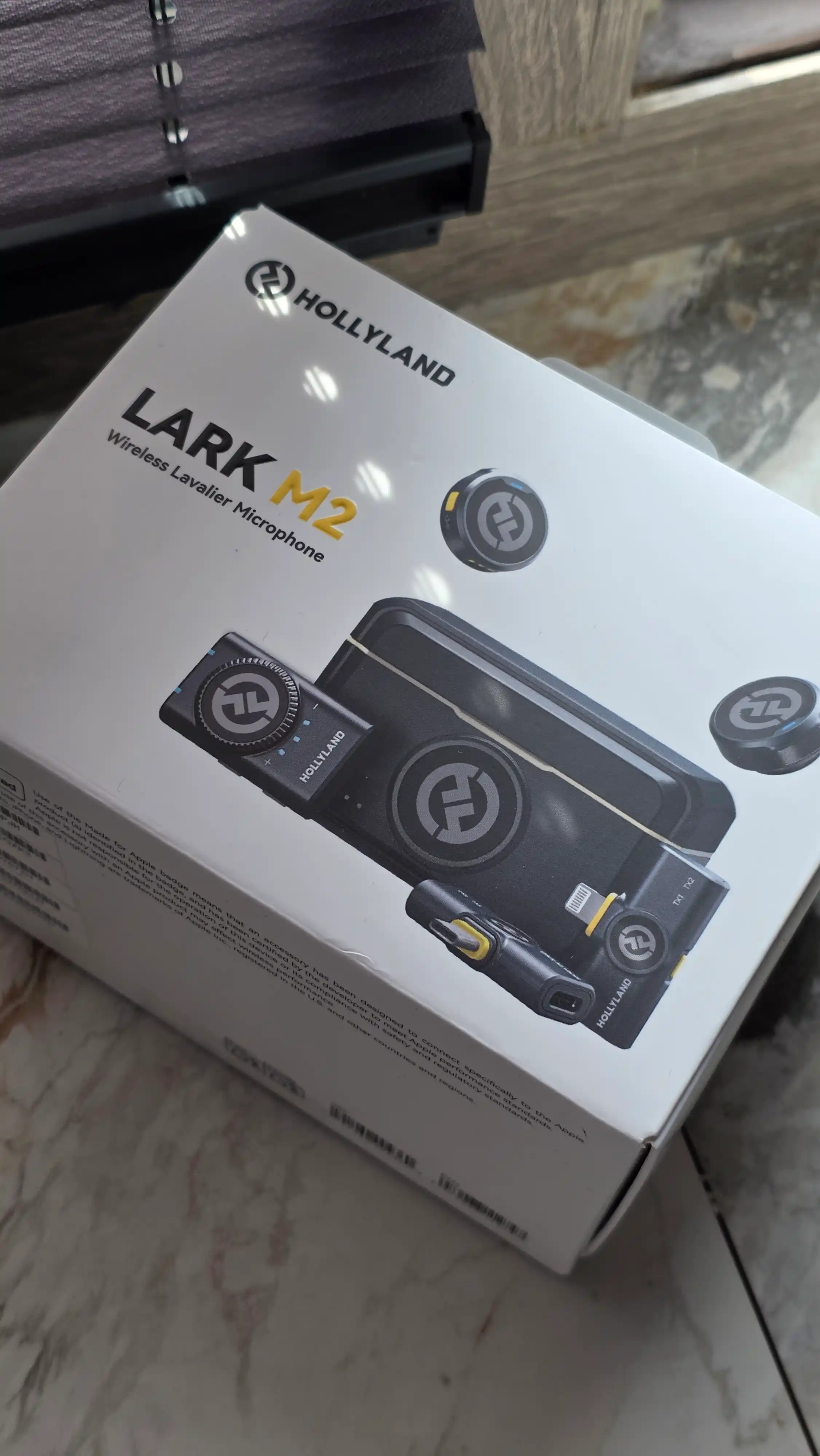 Simsiz mikrofon Hollyland Lark M2 Mini Combo TYPE-C iPhone va Android uchun, 40 soat