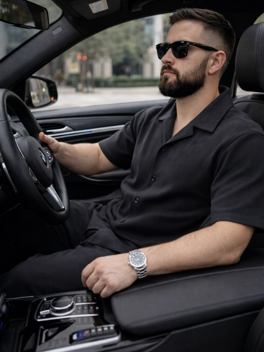 Летний костюм-двойка для мужчин, одежда, поло