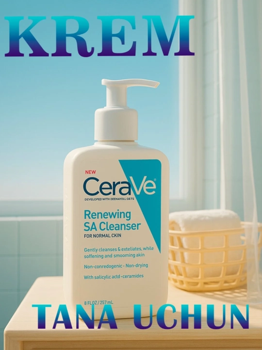 Yuz uchun CeraVe tozalovchi vositasi, ko‘pikli gel, barcha turdagi teri uchun, 236 ml - 