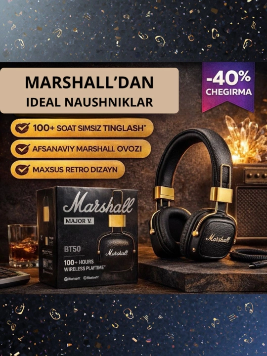 Marshall MAJOR V simsiz quloqchinlar