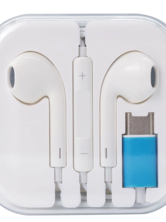 Проводные наушники для iPhone с микрофоном (Pop-UP), кабель Type-C