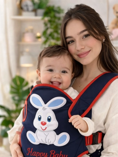 Кенгуру-переноска для малыша Happy Baby — ENJOYBA-KENGRU-КРАСН