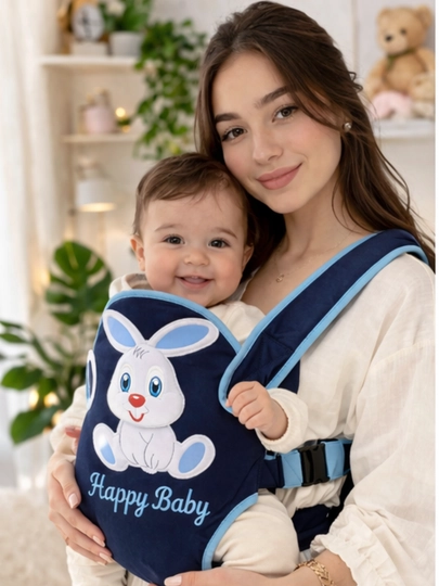 Кенгуру-переноска для малыша Happy Baby — ENJOYBA-KENGRU-ЛАЗУР
