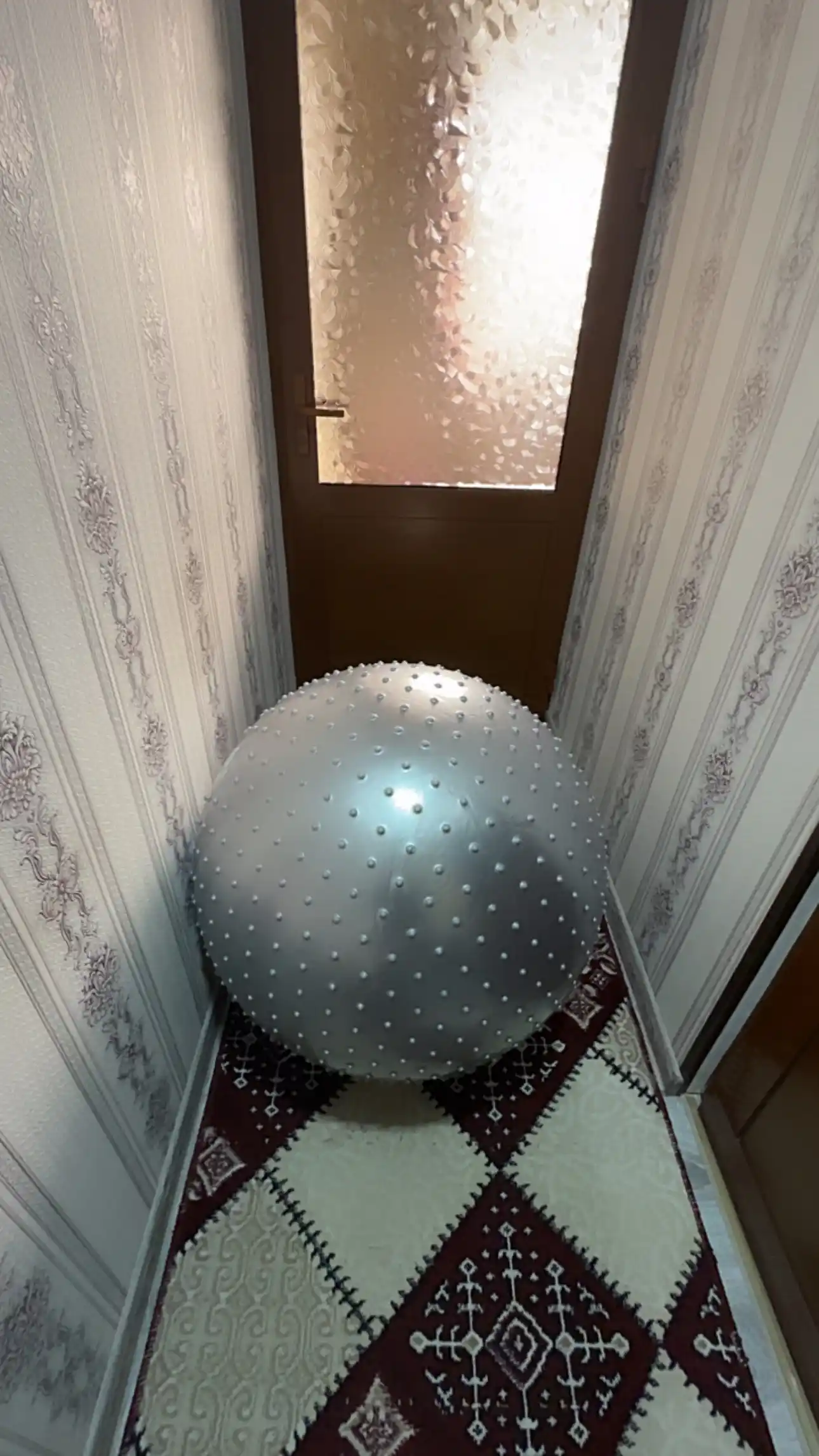 Мяч для фитнеса с шипом Fitball, фитбол 75-85-95 см, с насосом