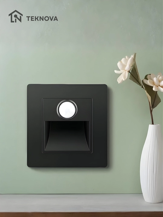 Aqlli zinapoya LED yoritgichi, harakat sensori bilan, 86×86 mm, 5 rang, avtomatik yoqilish