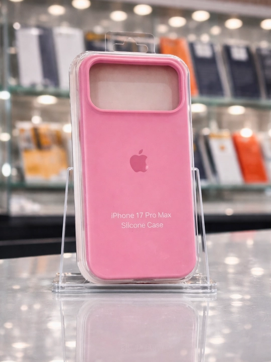Чехол для iPhone 17 Pro Max, силиконовый — защита камеры, бортик 1.5 мм - 