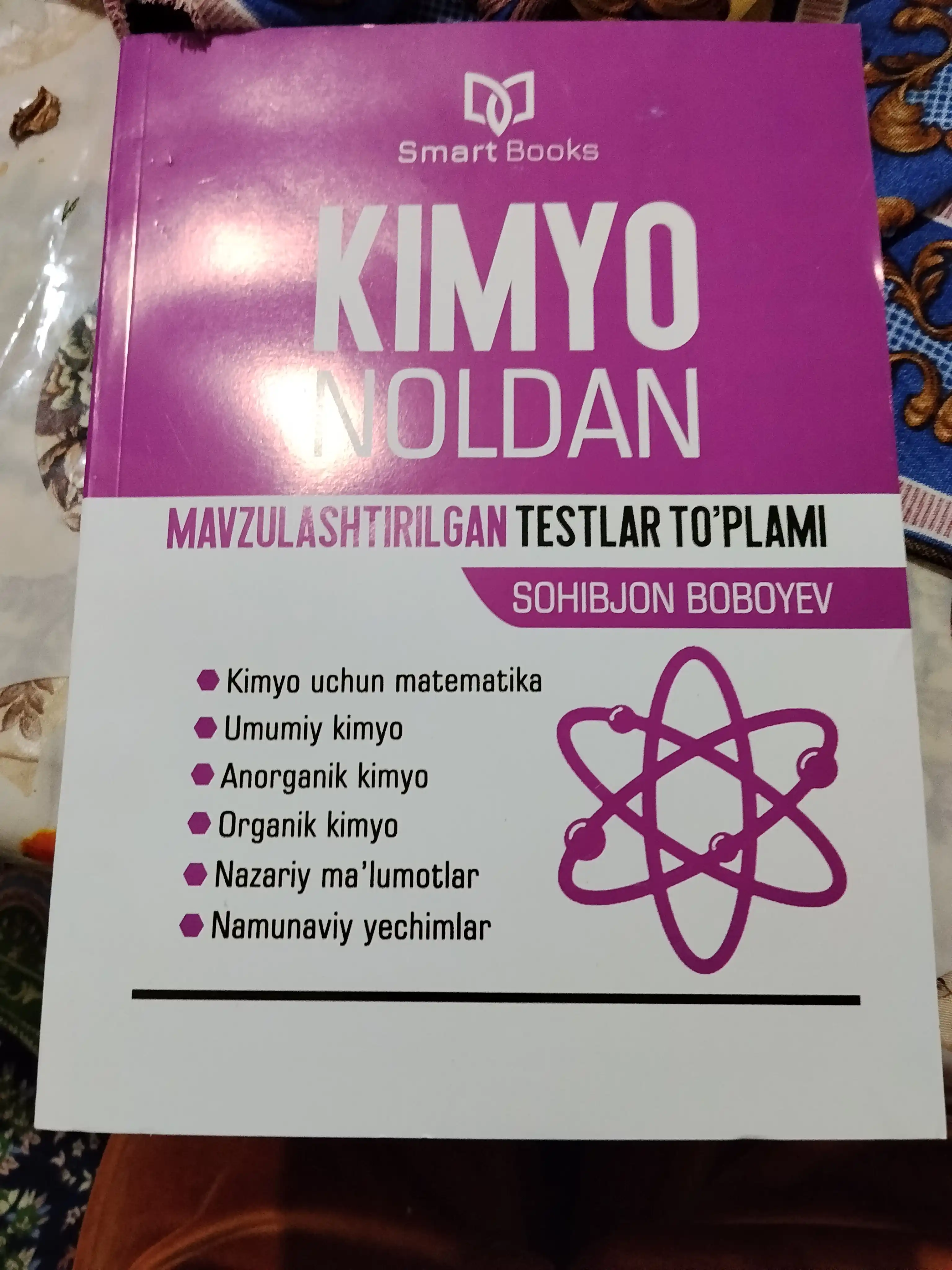 Kimyo noldan mavzulashtirilgan to'plam, test kitobi, o'qish
