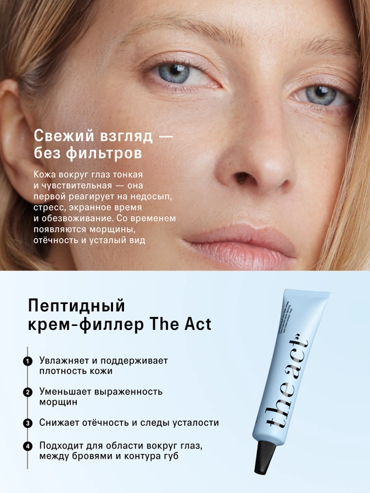 The Act ko‘z atrofi terisi uchun krem-filler, 16 ml