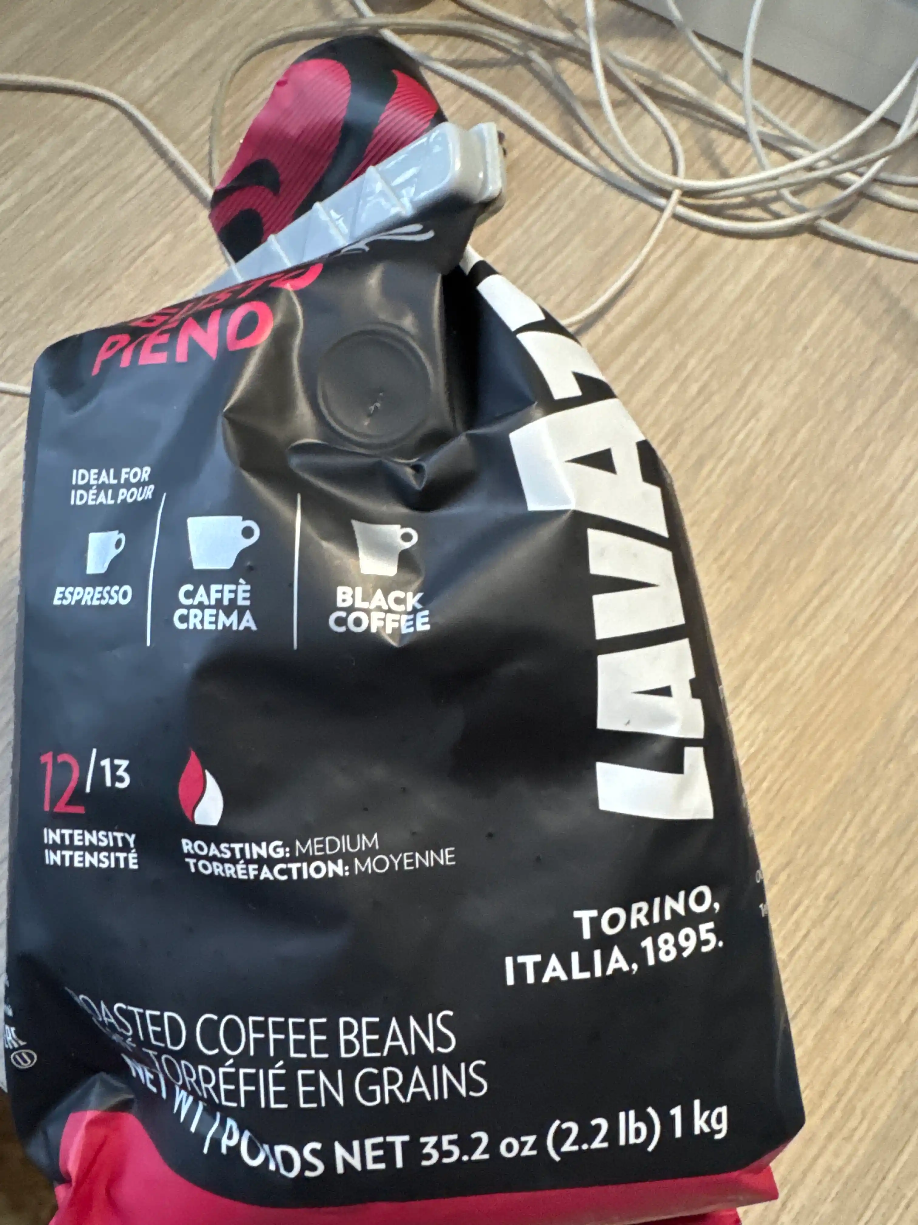 Qahva donlari Lavazza Gusto Pieno, 1 kg