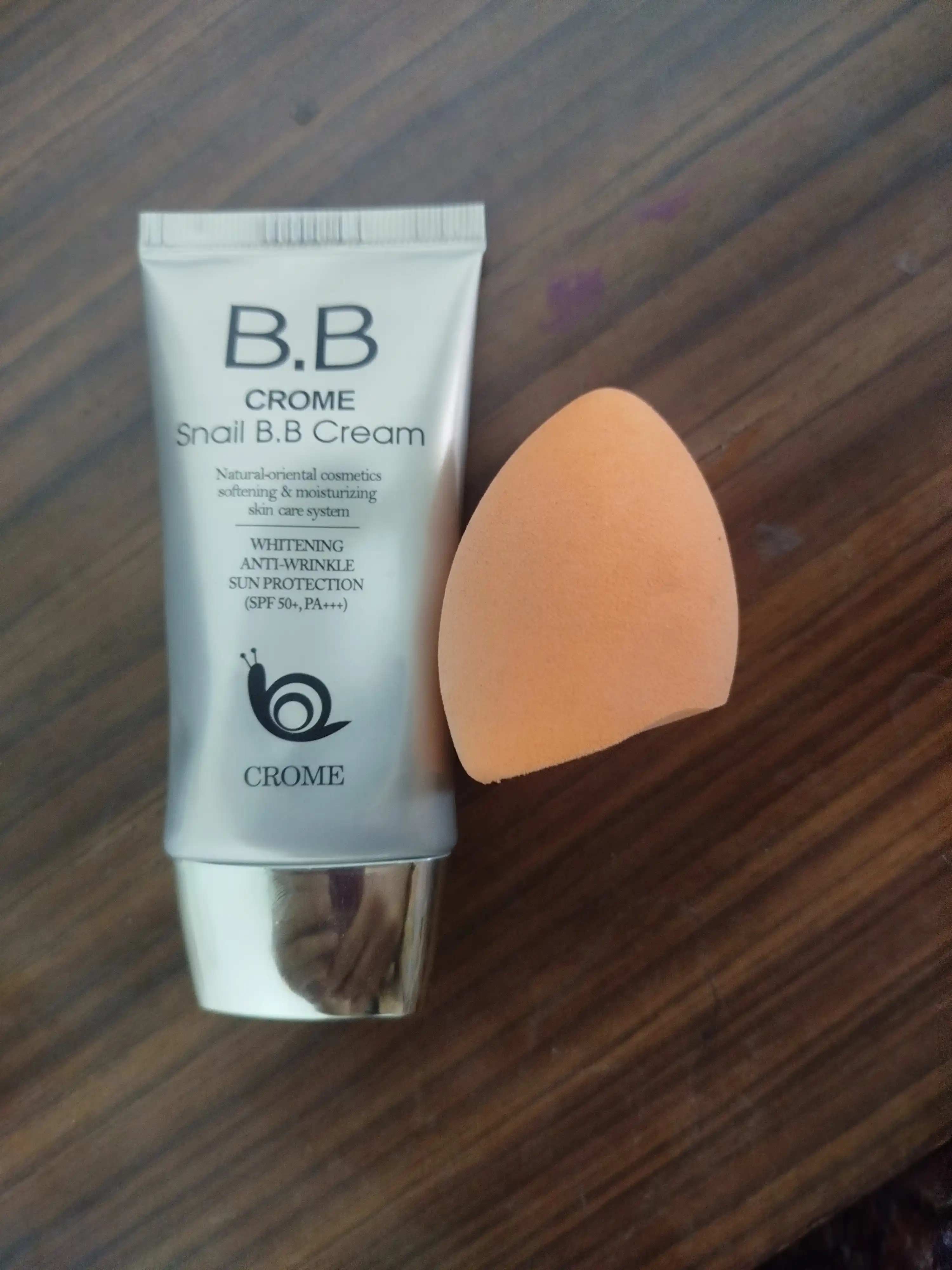 Тональный крем BB Crome Snail SPF 50+ многофункциональный, отбеливающий, 50 мл