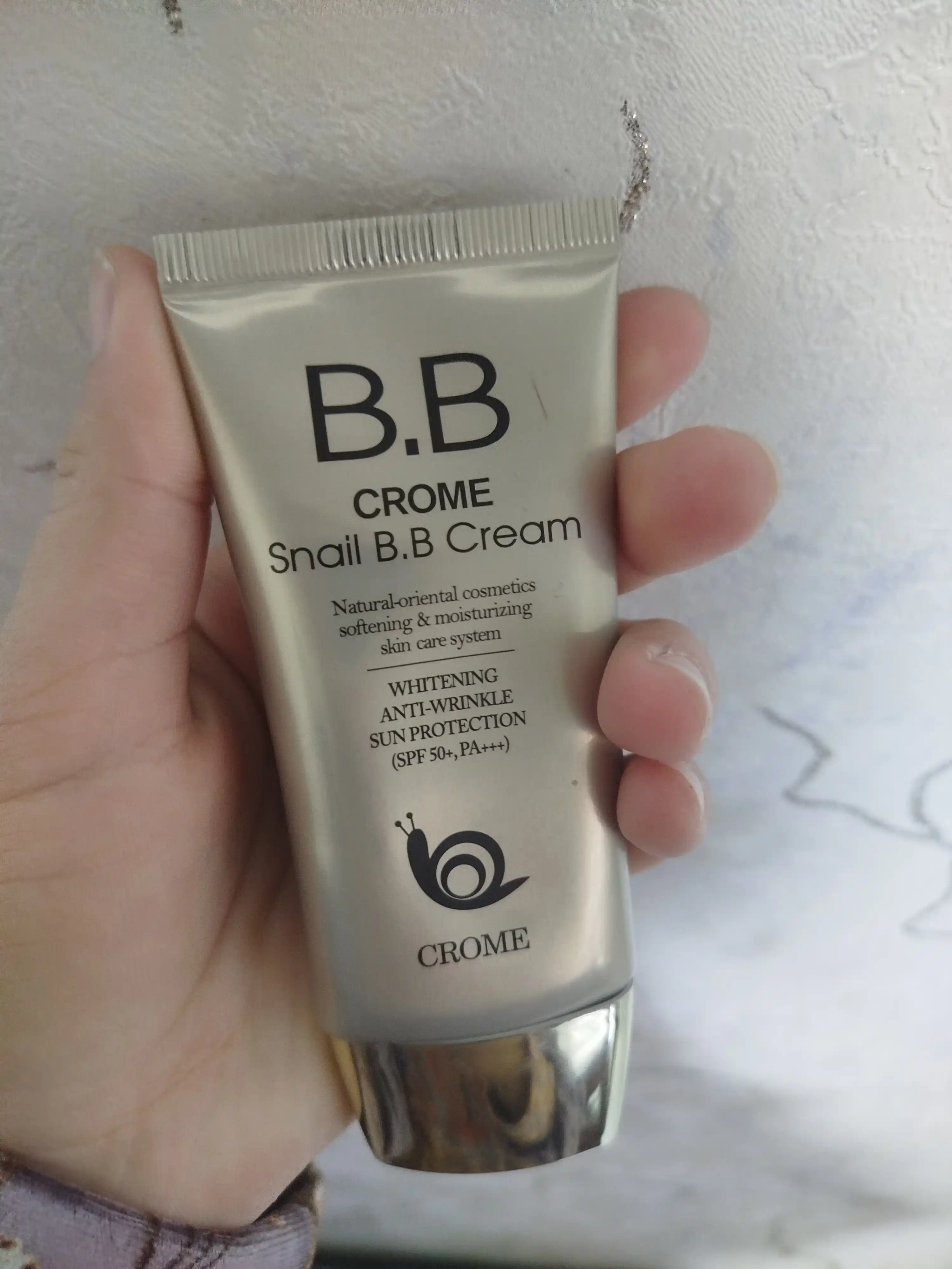 Тональный крем BB Crome Snail SPF 50+ многофункциональный, отбеливающий, 50 мл