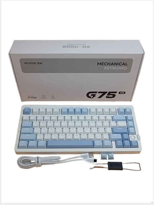 Игровая клавиатура MCHOSE G75, белая - 