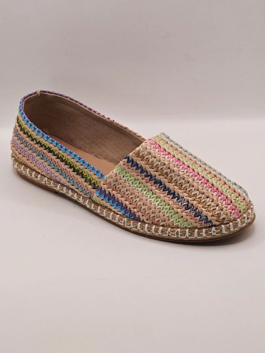 Yozgi espadrilya sliponlar, yengil matoli yozgi oyoq kiyim