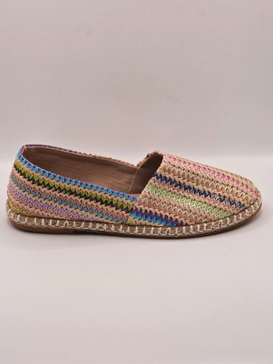 Yozgi espadrilya sliponlar, yengil matoli yozgi oyoq kiyim
