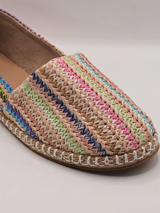 Yozgi espadrilya sliponlar, yengil matoli yozgi oyoq kiyim