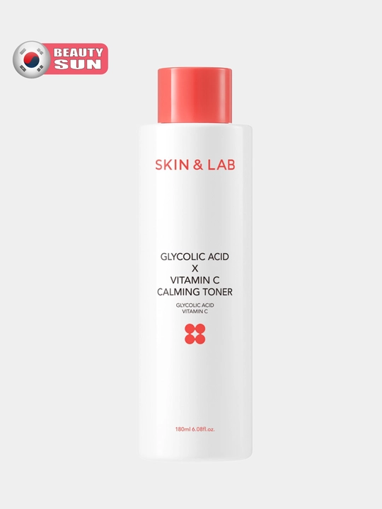 Yuz uchun toner, Skin&Lab, Glycolic Acid X Vitamin C Calming Toner, 180 ml