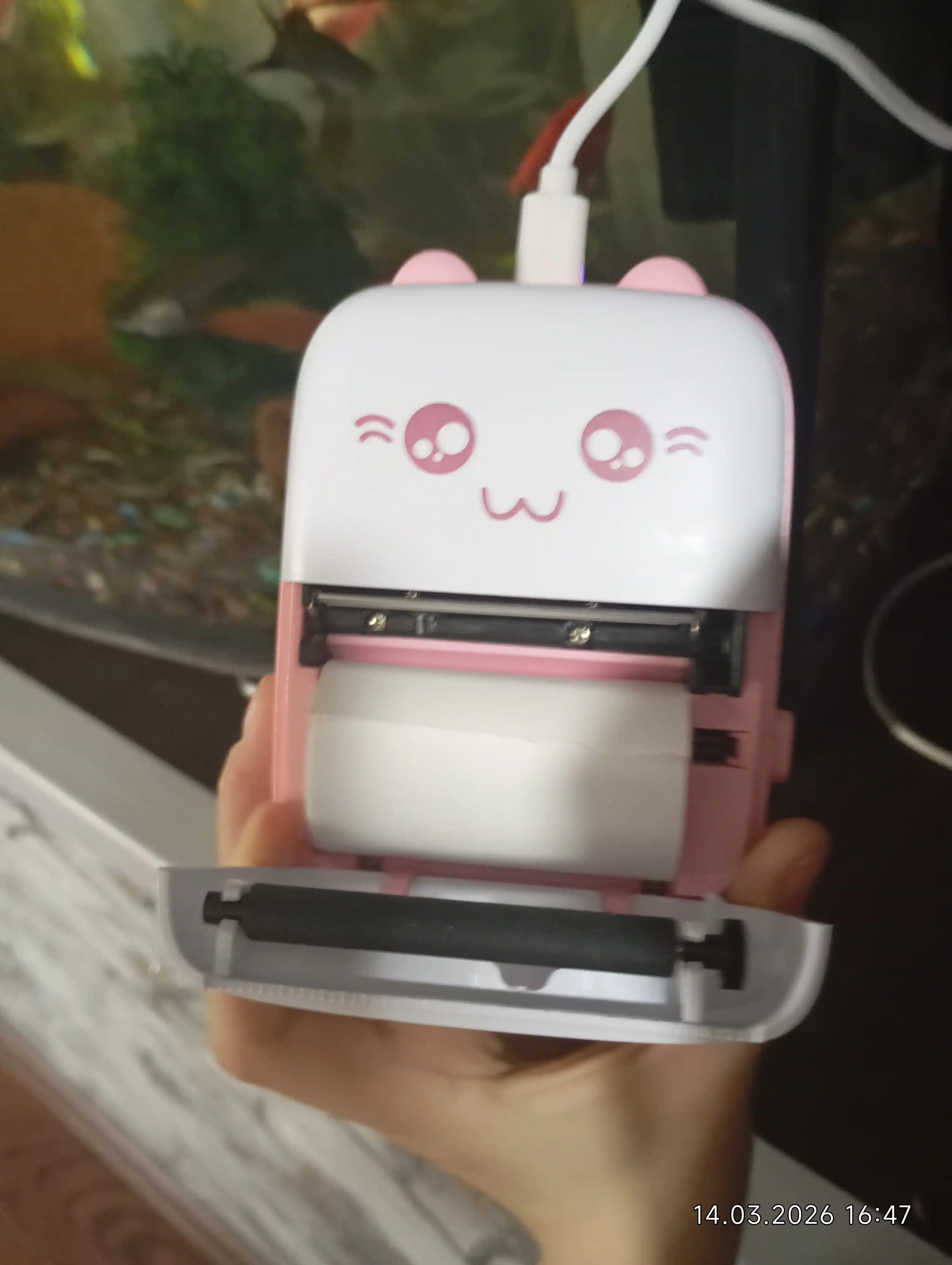 Bolalar uchun Bluetooth bilan telefon uchun simsiz mini termal printer