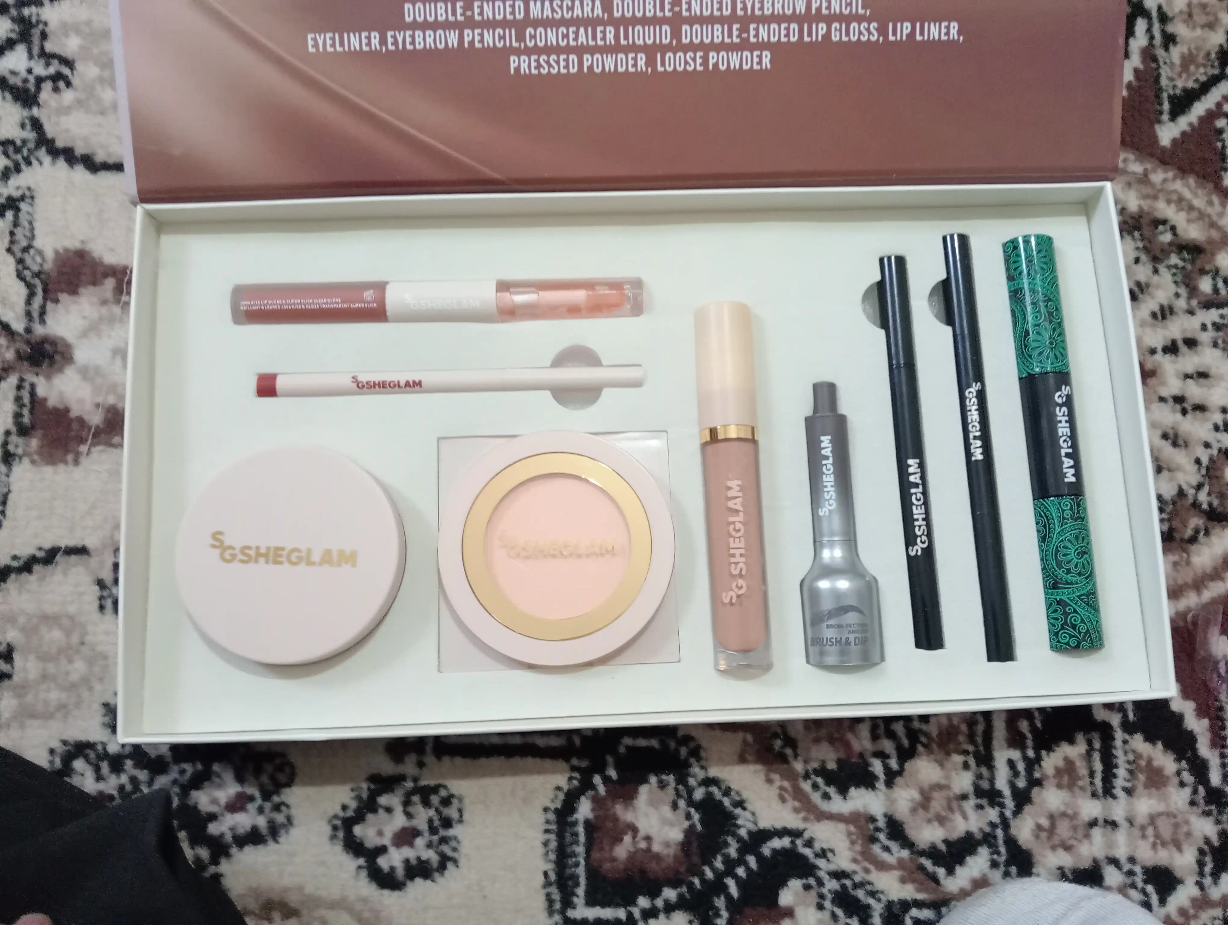 Набор для макияжа SGSheglam Makeup Set Essentials, 9 в 1