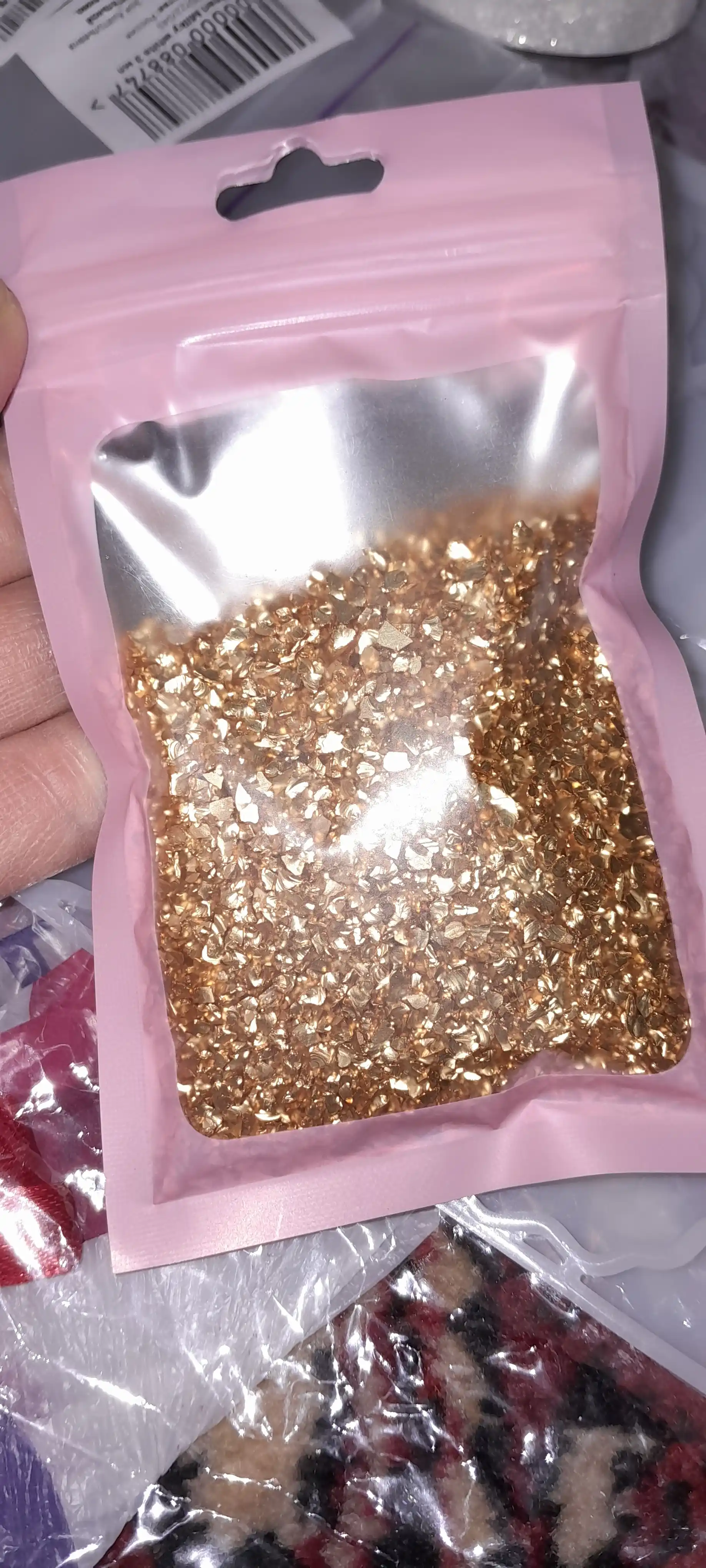 Gips uchun, epoksi smolasi uchun shisha toshlar, dekorativ toshlar, 50 gr