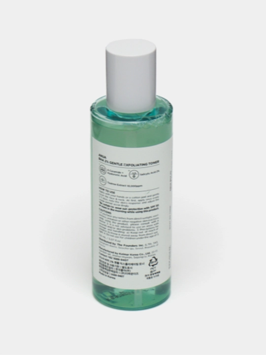 ANUA BHA 2% Exfoliation Toner – очищающий и отшелушивающий тонер для лица, 150 мл