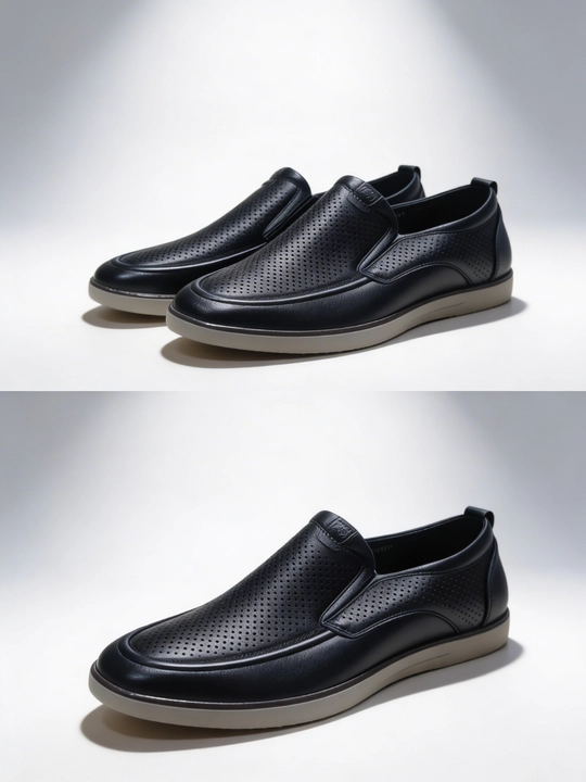 Мокасины мужские из натуральной кожи, 40-44 - 