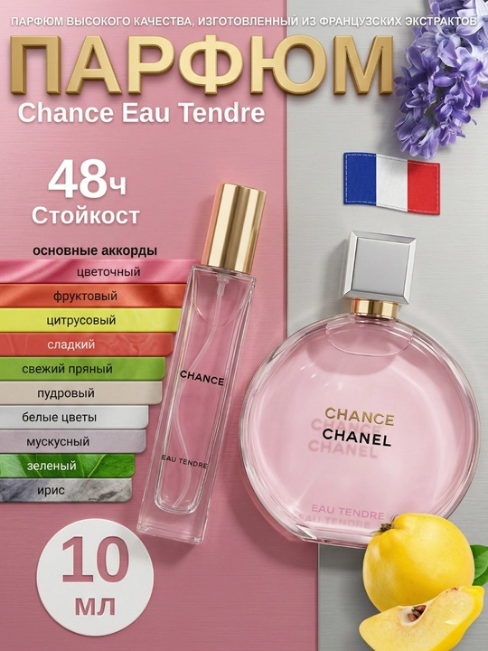 Парфюм Chance Eau Tendre для женщин, миниатюра пробник (3-30 мл) - 