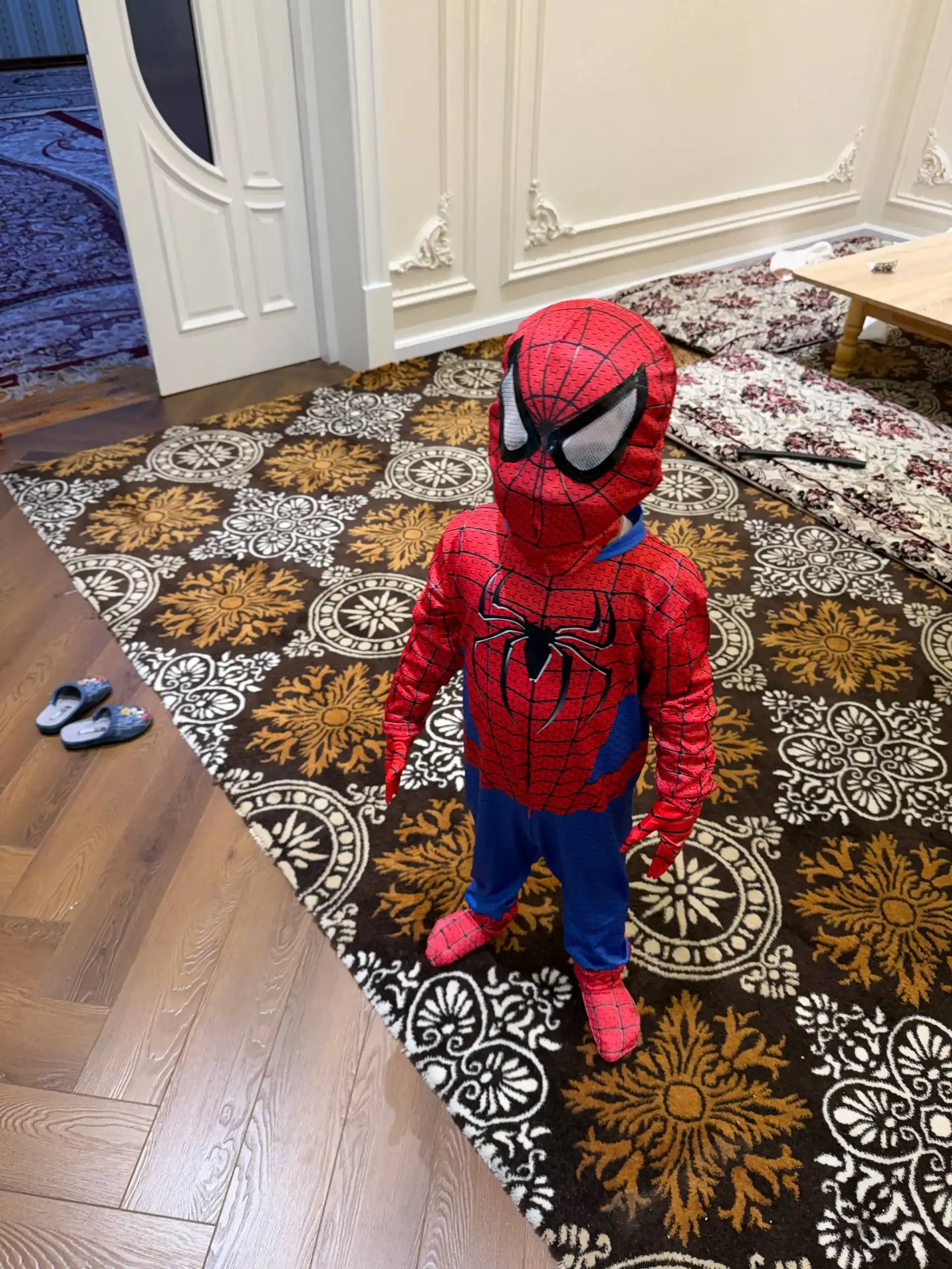 Kosplay o'rgimchak odam bolalar spiderman  uchun, super qahramon karnaval kostyumi