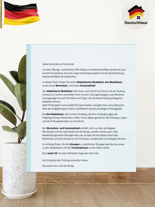 Учебник и тесты для подготовки к Goethe-Zertifikat A2 по немецкому (без CD)