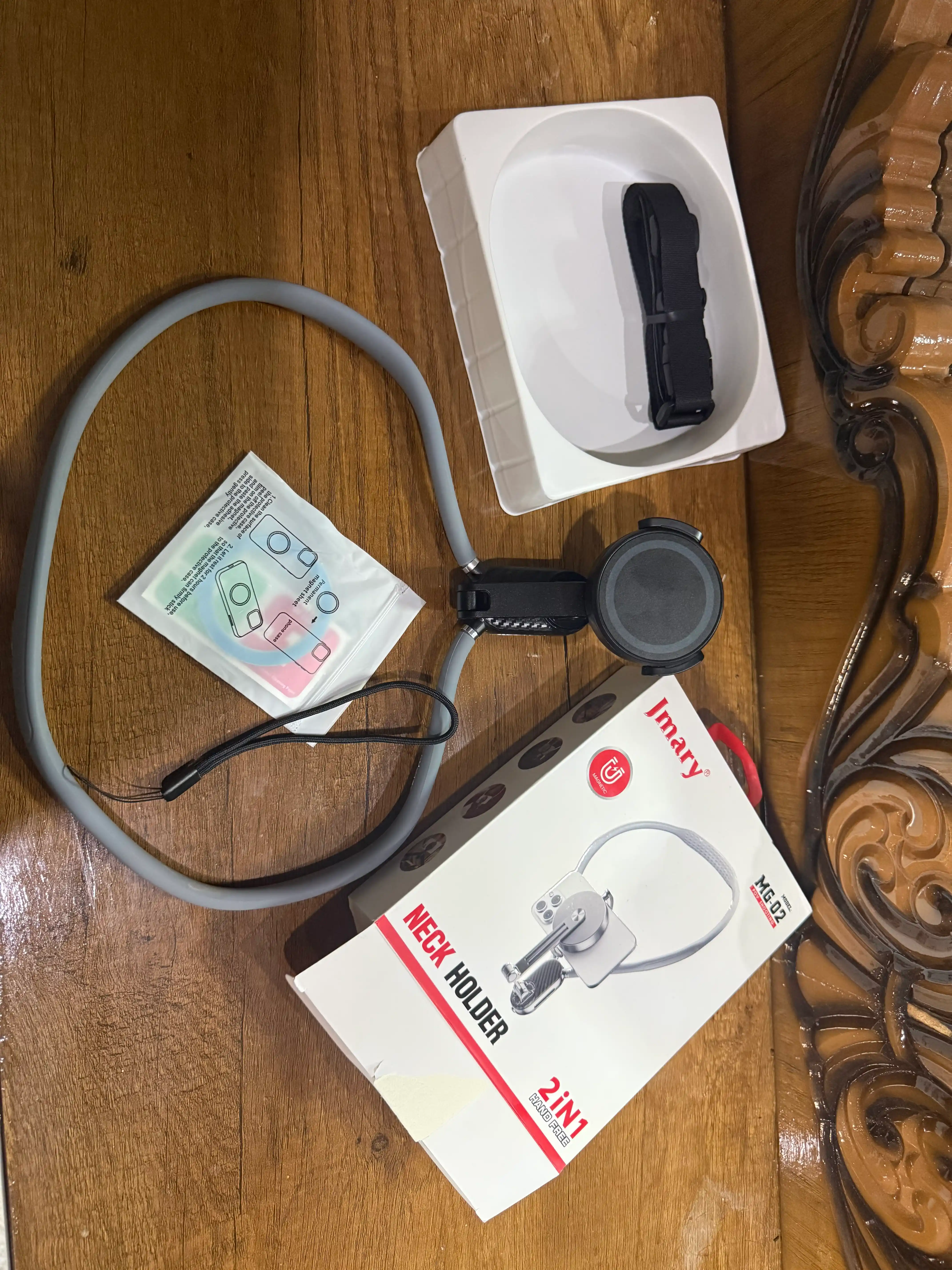 JMARY MG-02 Держатель для телефона на шею, 2-в-1 устройство Hands-Free для видеосъемки