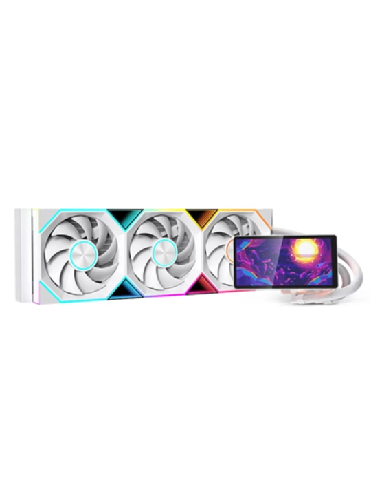 JUNGLE LEOPARD PROFLOW 360 White/black LCD displeyli suyuqlik bilan sovitish tizimi  - 