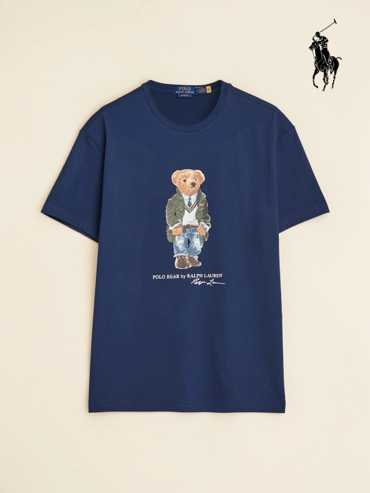 Polo Ralph Lauren Ayiq printli futbolka, erkaklar va ayollar uchun yozgi futbolka sovg'a