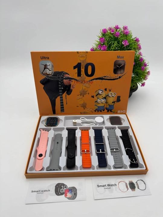Smart Watch Ultra va Smart Watch 10, quloqchinlar Pods 2, tasmalar 8-10 dona - 