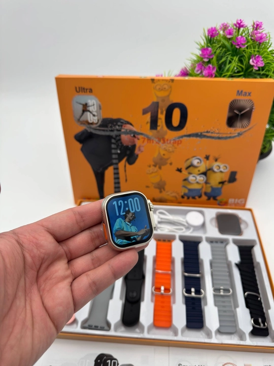 Smart Watch Ultra и Smart Watch 10, наушники Pods 2, ремешки 8–10 штук