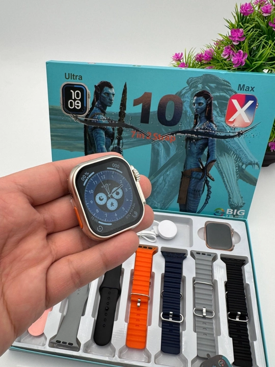 Smart Watch Ultra и Smart Watch 10, наушники Pods 2, ремешки 8–10 штук