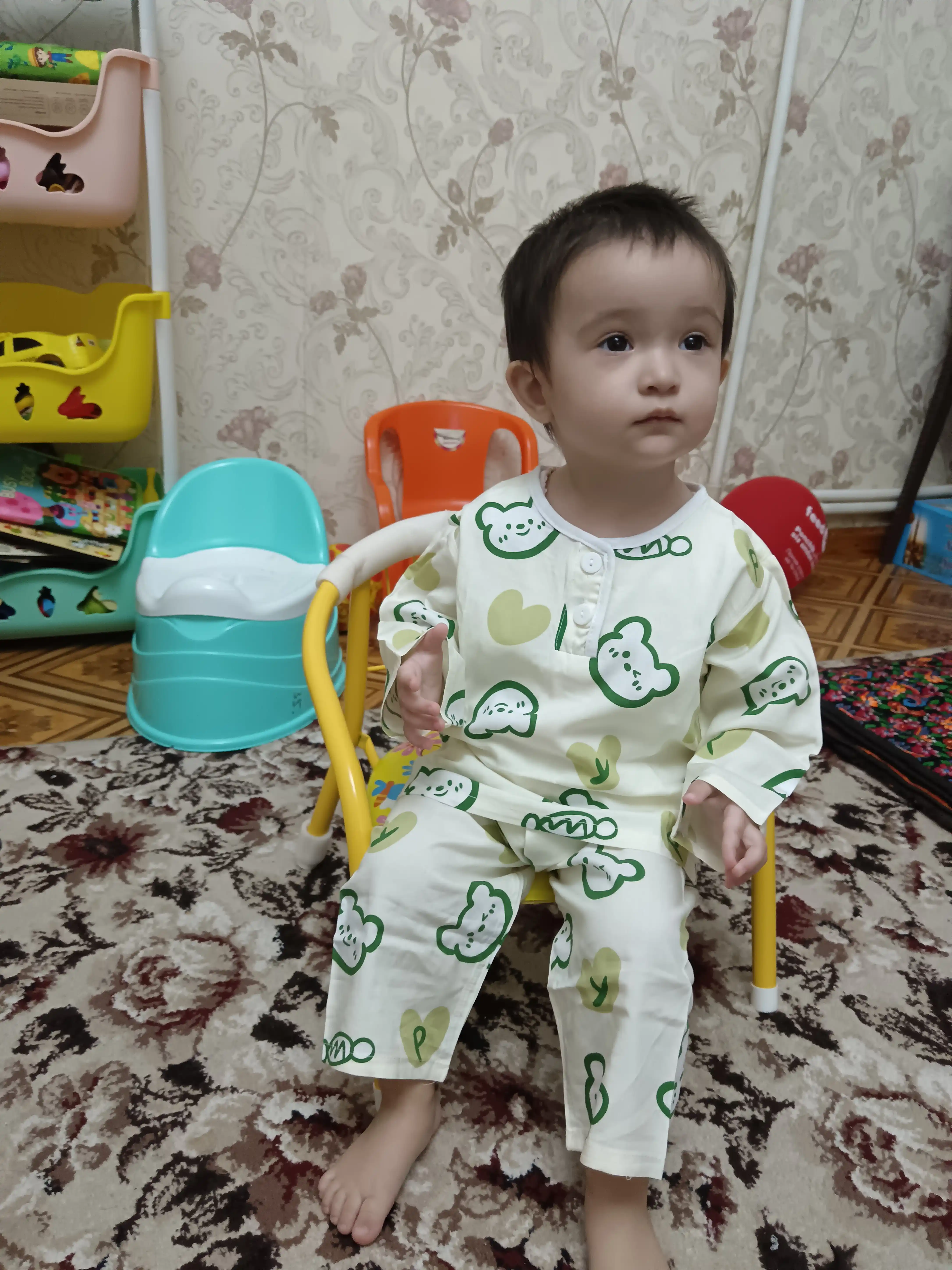 O'g'il va qiz bolalar pijamalari, 0 -2 yosh uchun, bolalar uyqu va uy kiyimi