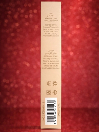 Probnik ayollar atiri Lattafa Fakhar, 35 ml, Eau de Parfum arab parfumi uzoq hid