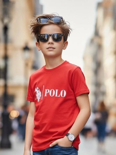 Производство Турция , Футболка POLO бренд для мальчиков, для детей 3–12 лет